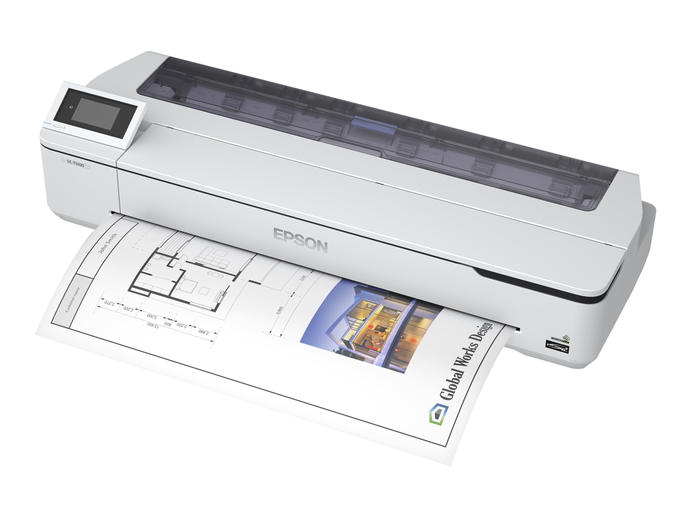 EPSON SureColor SC-T5100N Großformatdrucker Vorderansicht