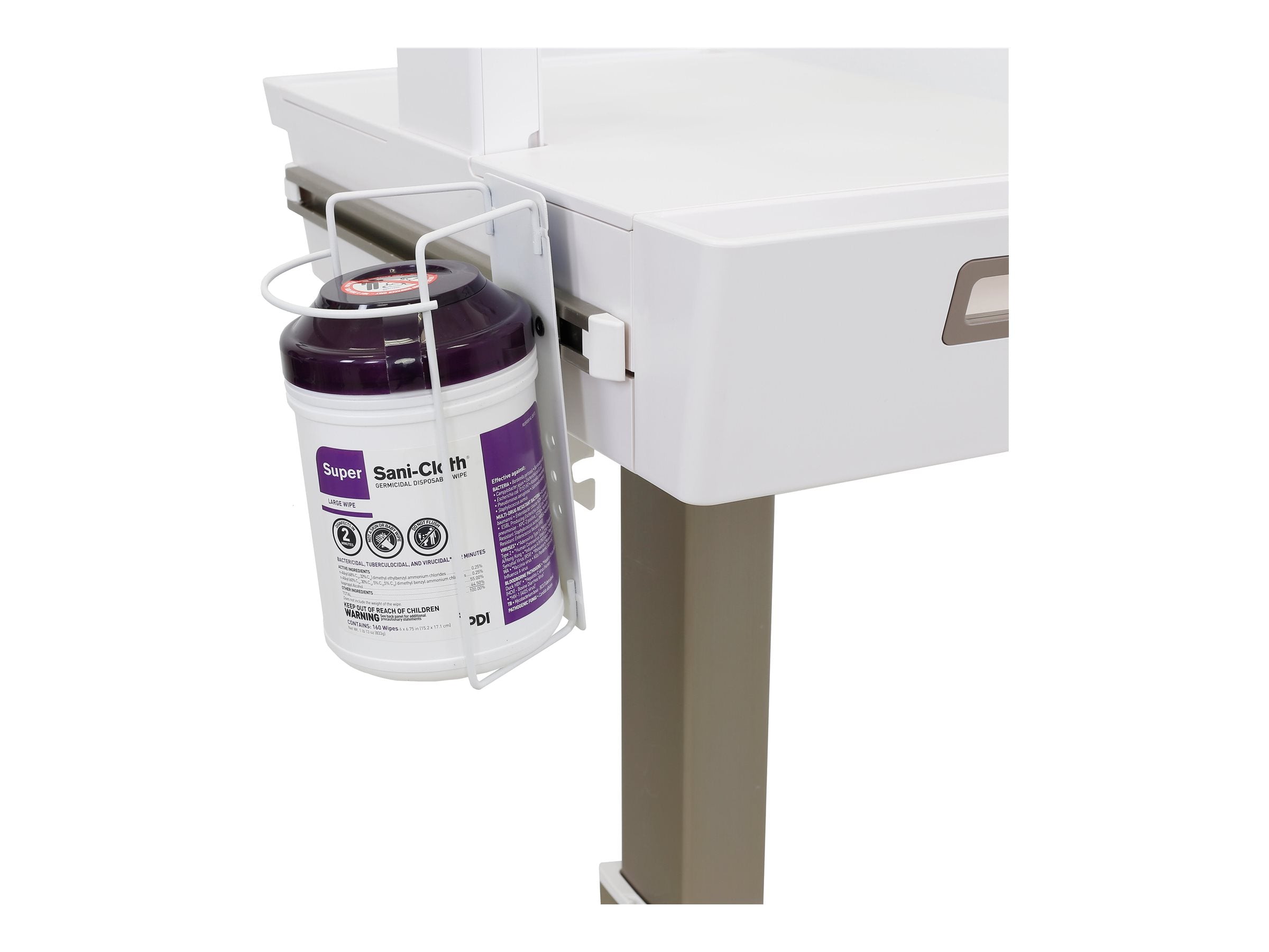 ERGOTRON T-Slot Wipes Holder Montagebeispiel
