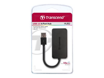 TRANSCEND USB3.0 4-Port HUB Seitenansicht