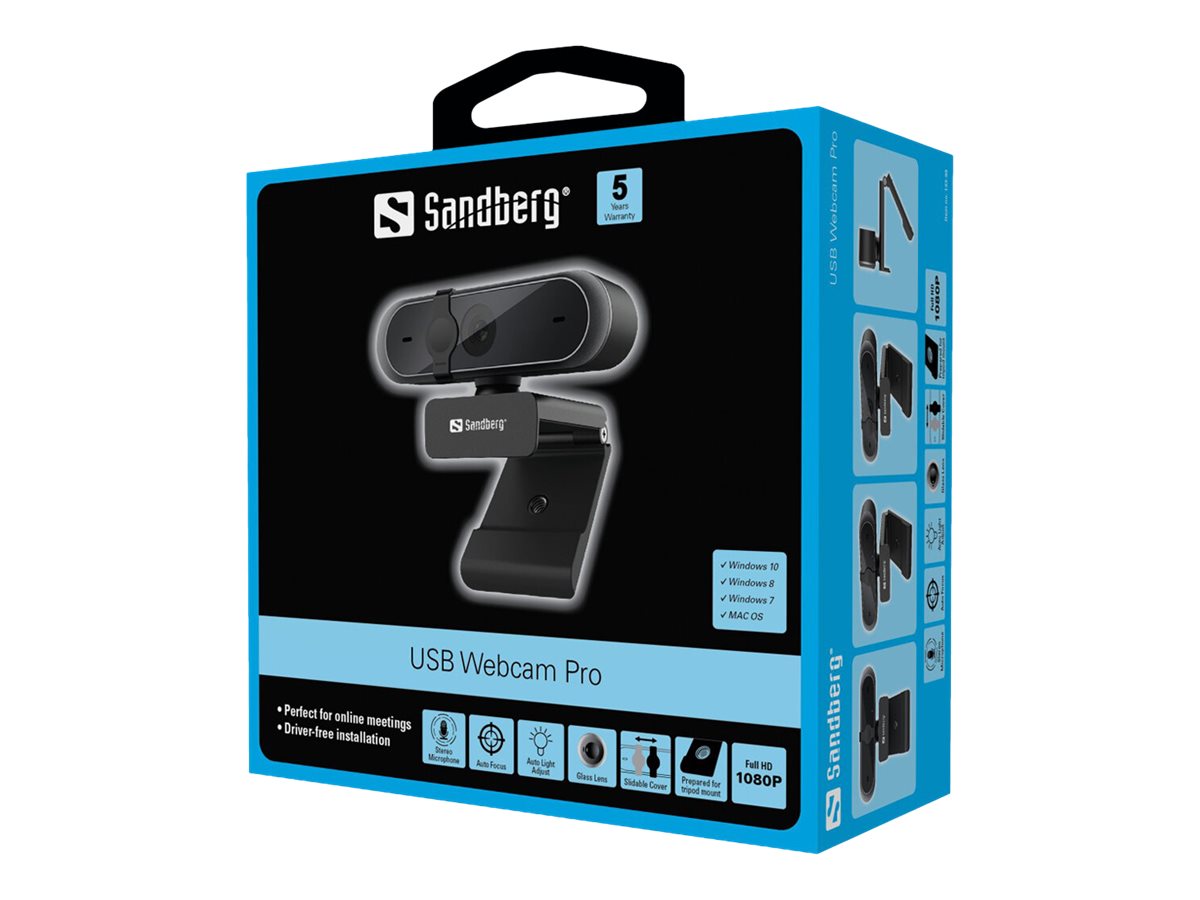 SANDBERG USB Webcam Pro Detailansicht