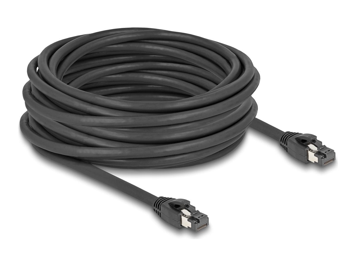DELOCK RJ45 Netzwerkkabel Cat.8.1 S/FTP 10m Vorderansicht