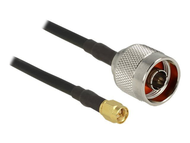 DELOCK Antennenkabel N Stecker zu SMA Stecker LMR/CFD200 2,5m low loss - Vorderansicht