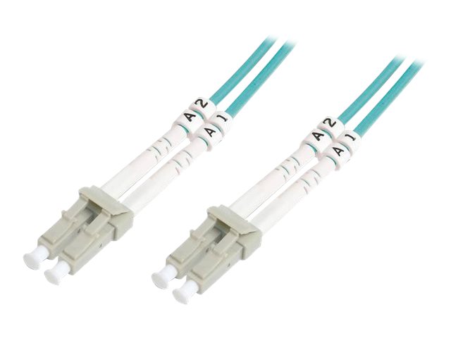 DIGITUS LWL Patchkabel LC zu LC Multimode 50/125 m Duplex Vorderansicht