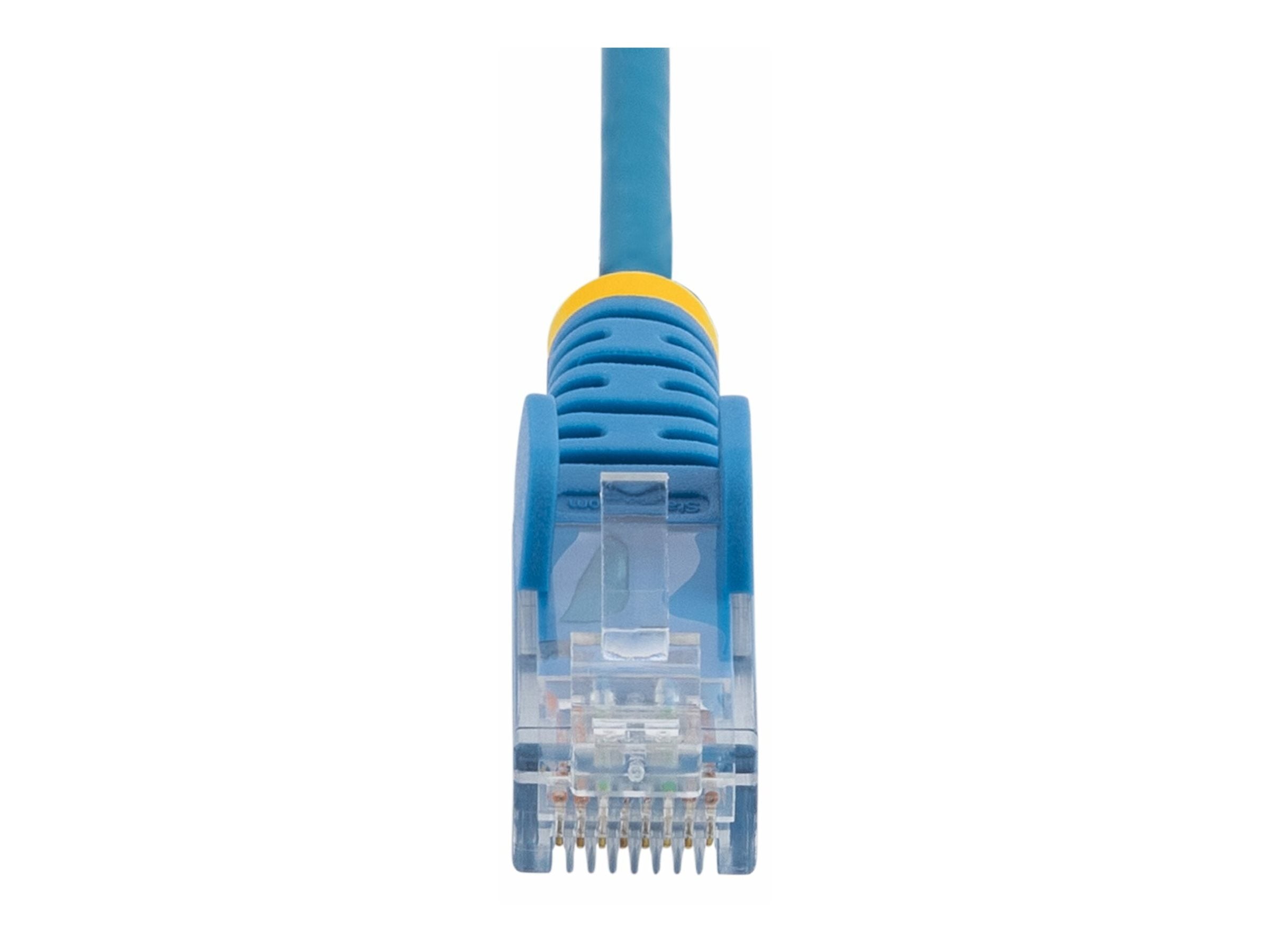 STARTECH.COM 25cm Blaues Slim CAT6-Netzwerkkabel 100W PoE Snagless RJ45 LSZH 28AWG Reines Kupfer Patchkabel-Ethernet Kabel
