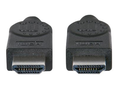 MANHATTAN High Speed HDMI-Kabel ARC 3D 4K30Hz HDMI-Stecker auf HDMI-Stecker geschirmt schwarz 5m