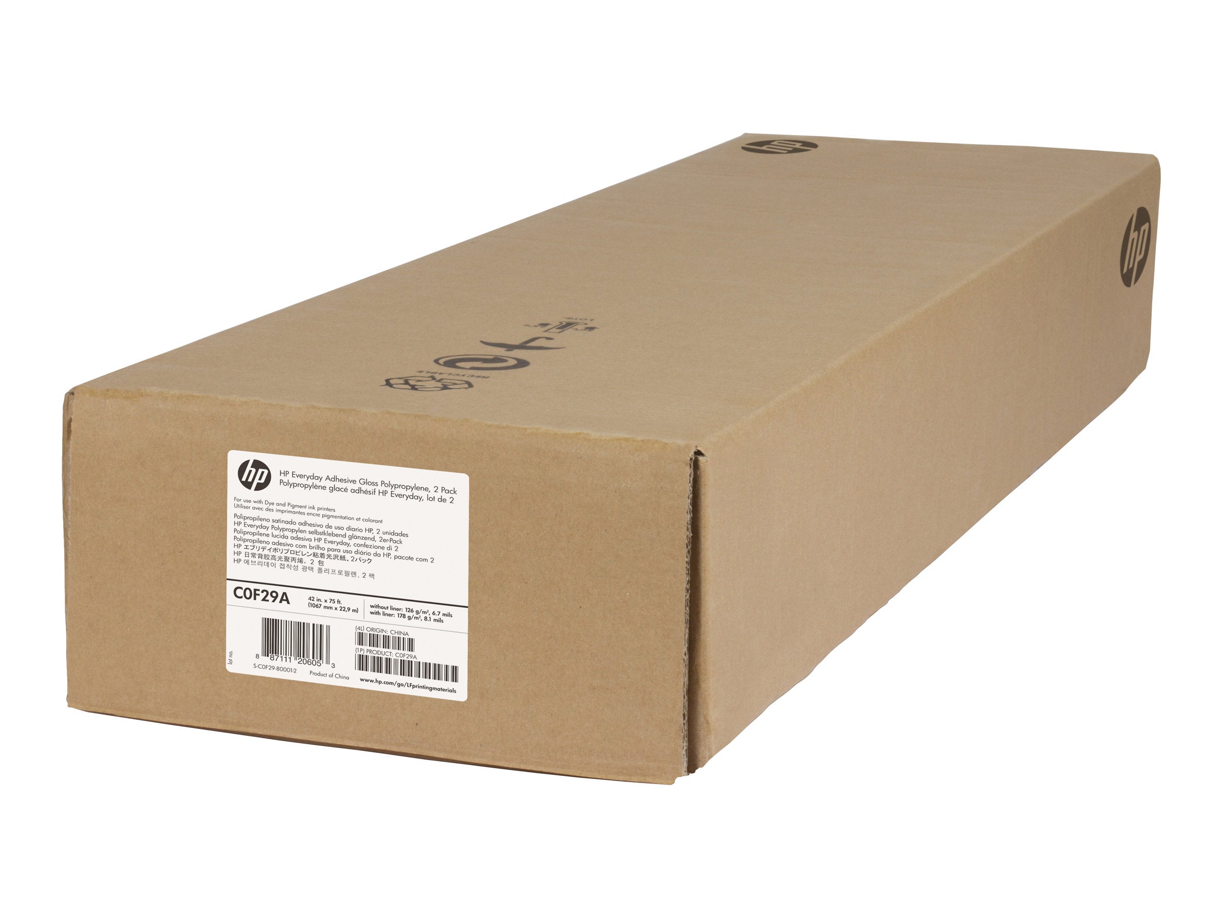 HP Everyday Adhesive Gloss Polypropylene 1067mm Verpackung