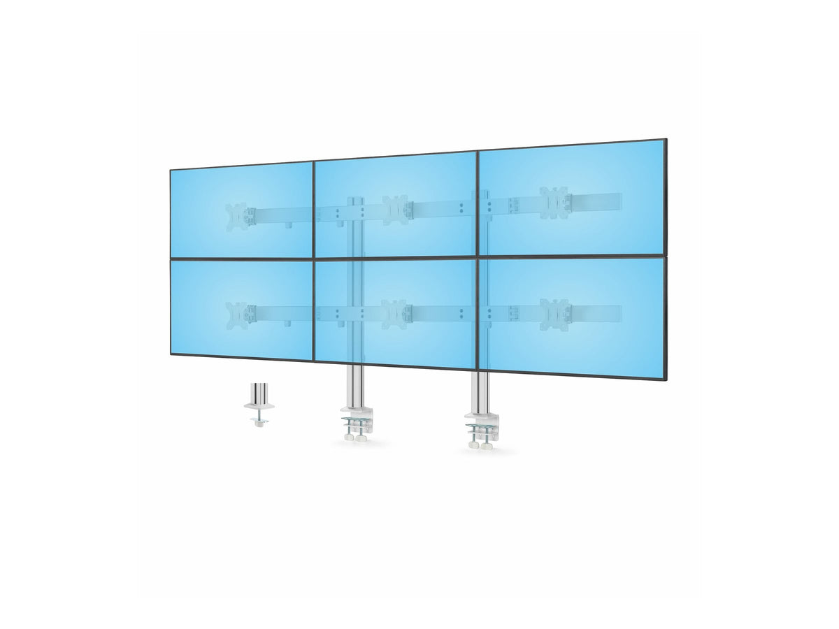 STARTECH.COM 6 Fach Monitorhalterung mit Querstange Monitore bis 81