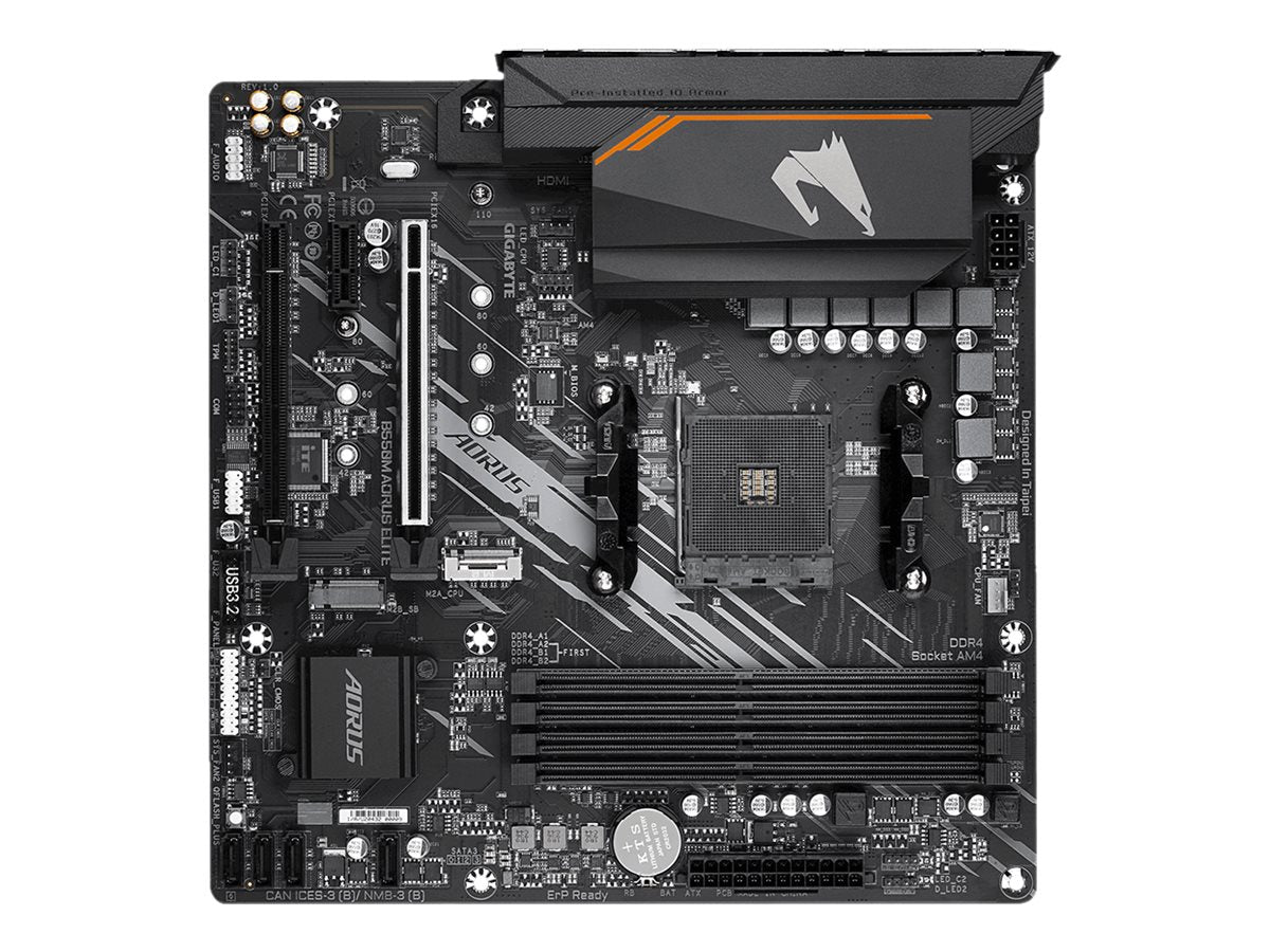 GIGABYTE B550M AORUS ELITE AM4 Motherboard Vorderansicht
