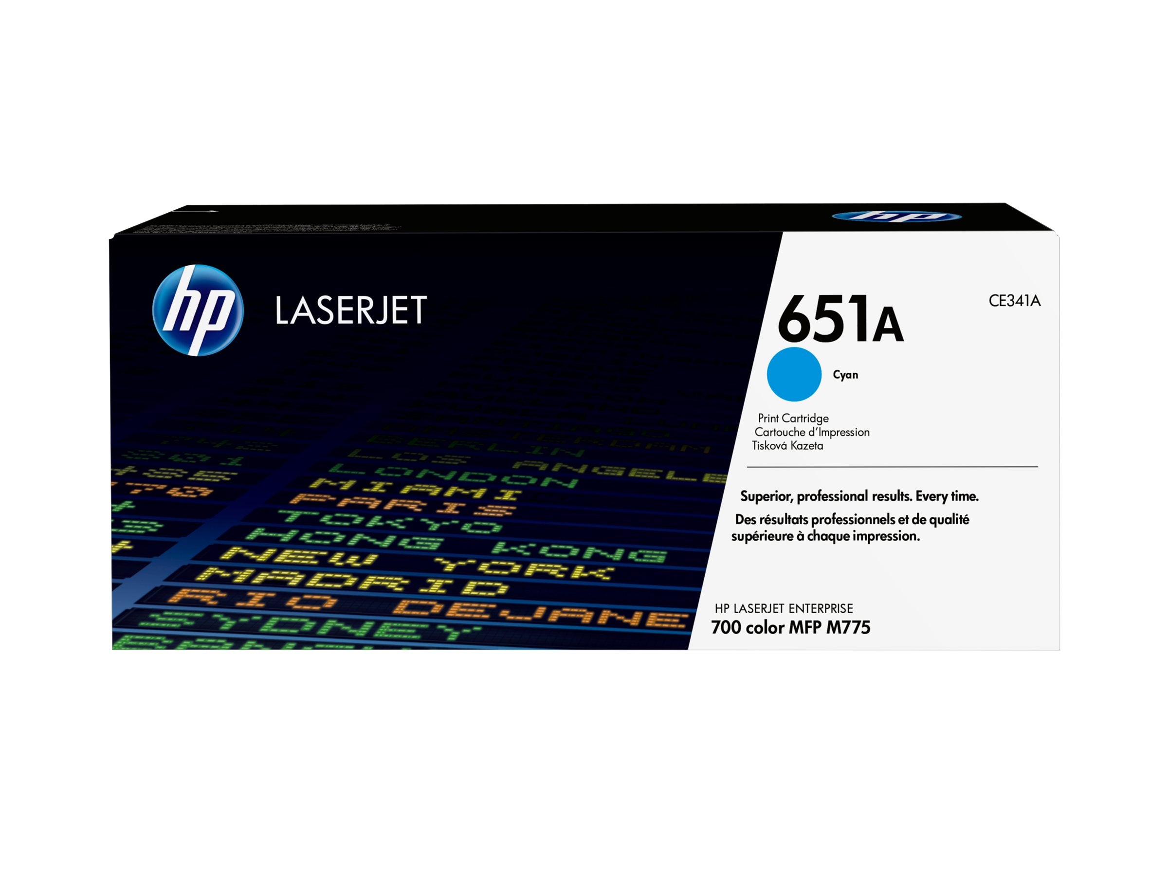 HP 651A Original Toner cyan Vorderansicht