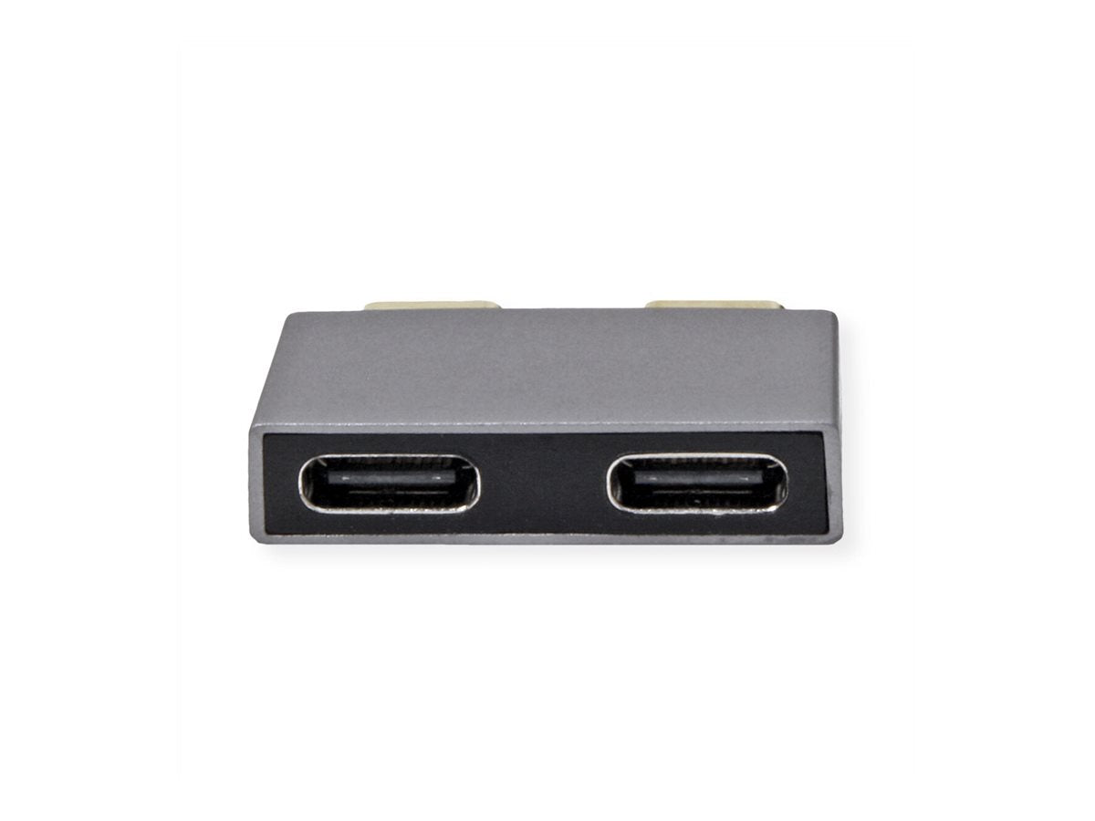 ROLINE USB 3.2 Gen 2 Adapter 2x USB Typ C Vorderansicht