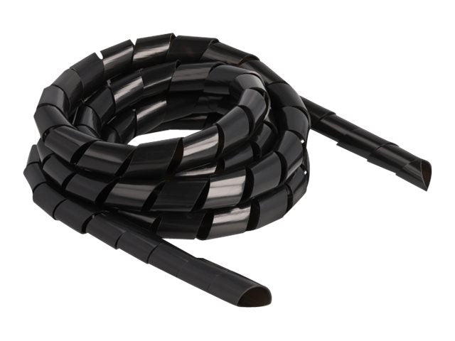 DELOCK Spiralschlauch flexibel 2m x16mm schwarz - Vorderansicht