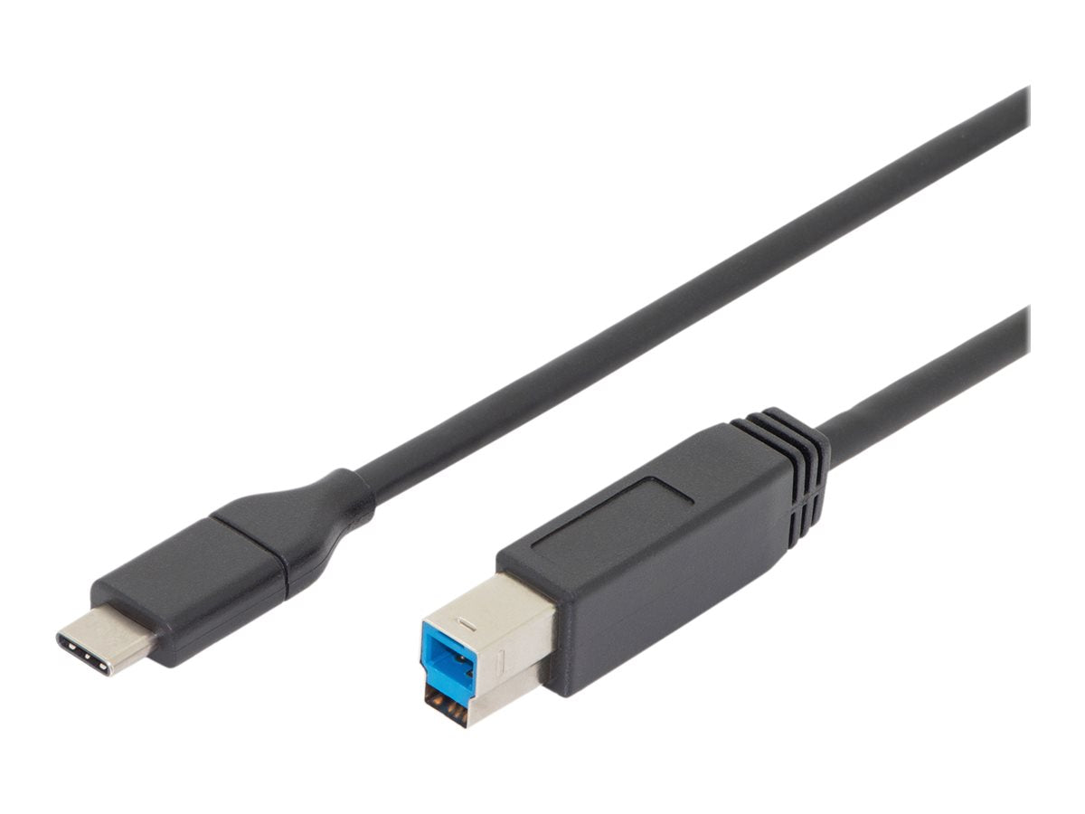 DIGITUS USB Type-C Verbindungskabel Typ C auf B St/St 1,8m - Vorderansicht