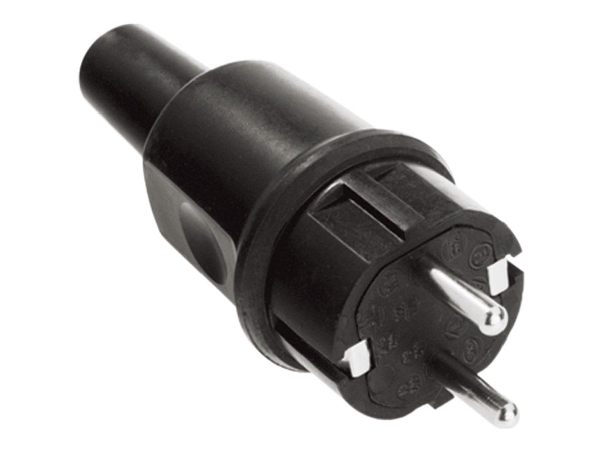 BACHMANN Vollgummistecker schwarz Typ442 - Vorderansicht