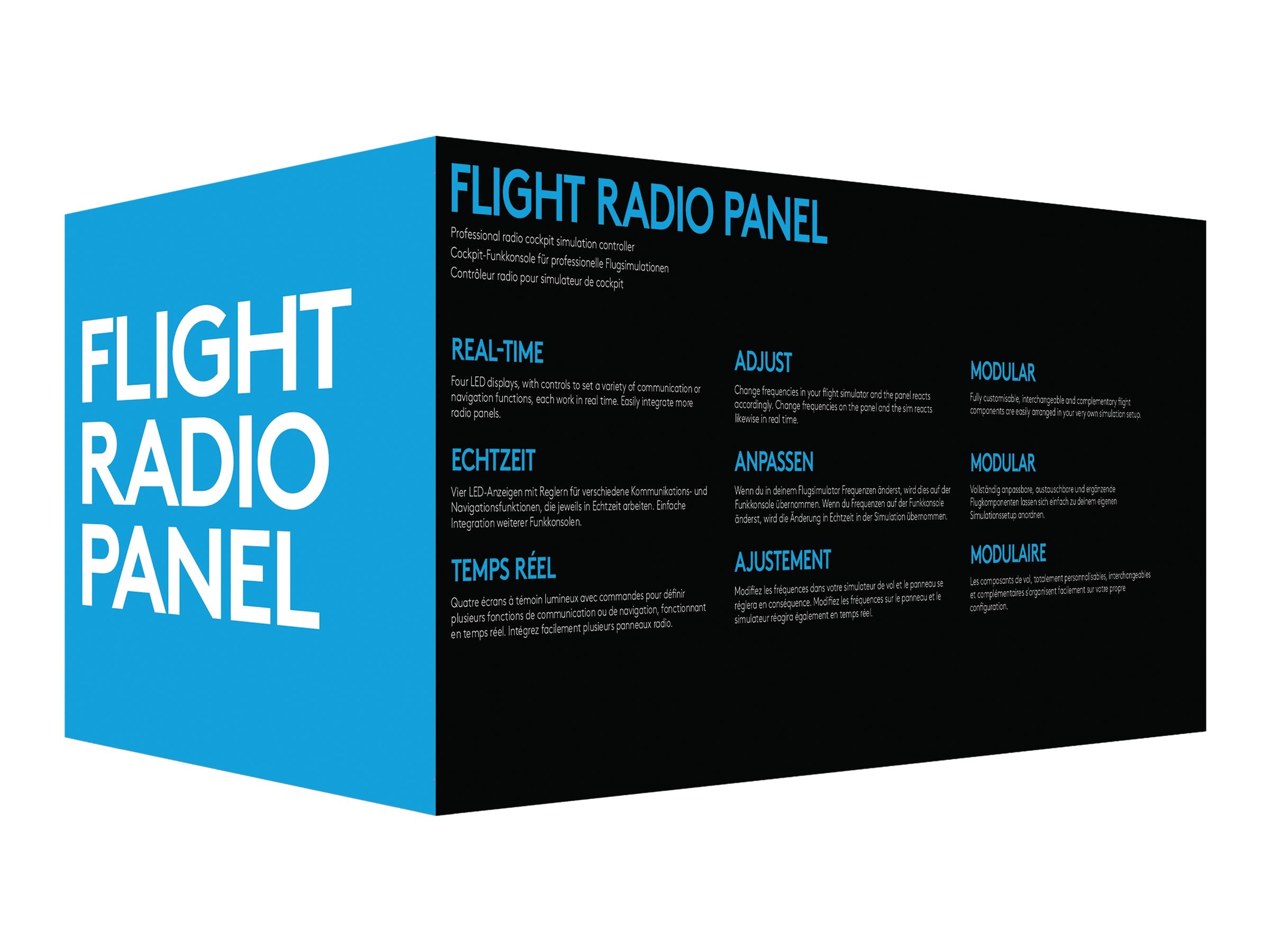 LOGITECH Flight Radio Panel Seitenansicht