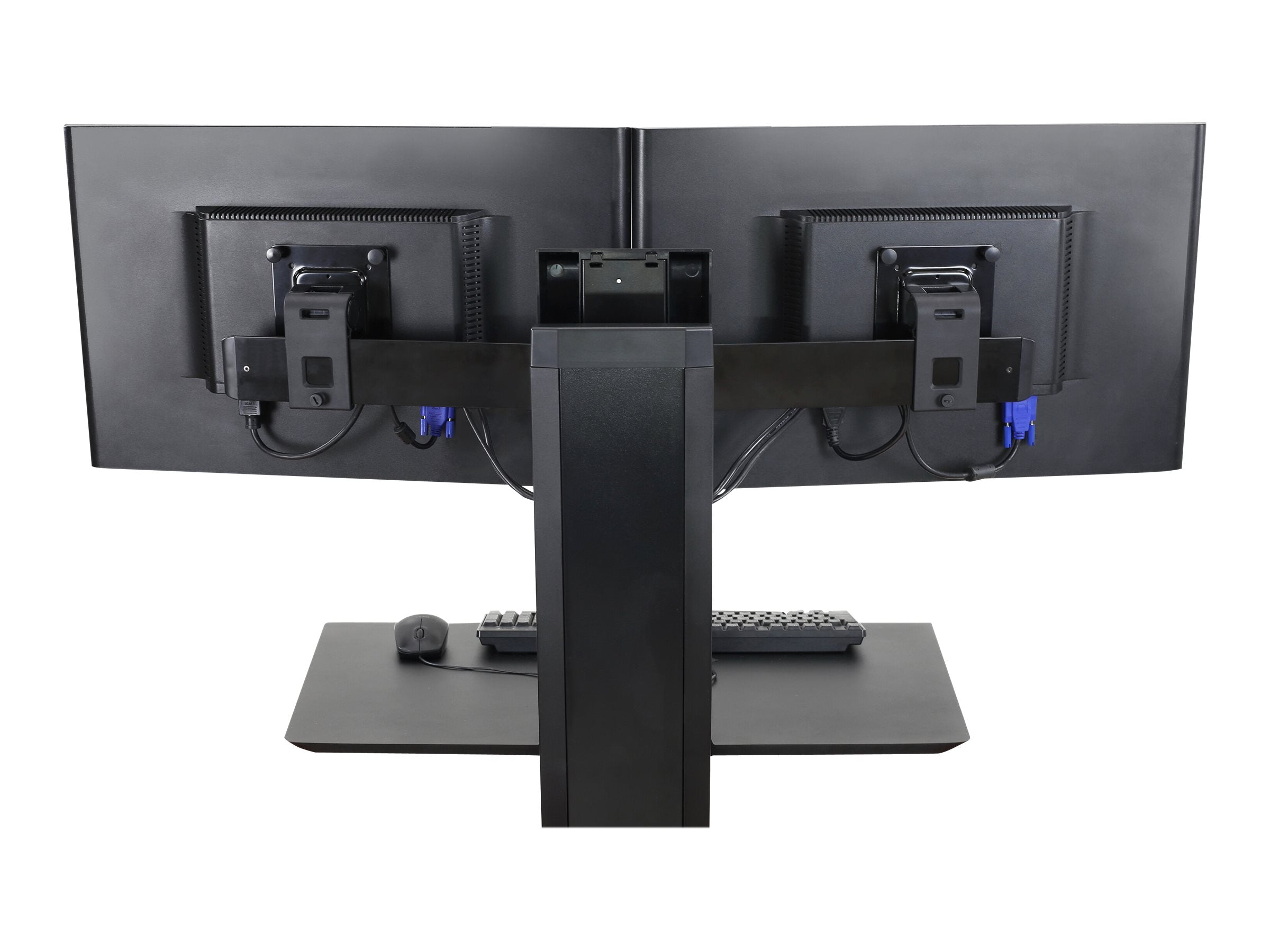 ERGOTRON Dual Monitor Tilt Pivot Kit schwarz - Vorderansicht