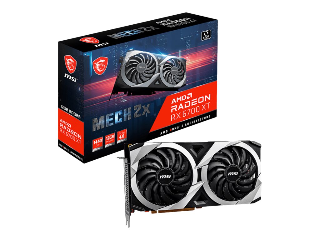 MSI Radeon RX 6700 XT MECH 2X 12G VGA Vorderansicht