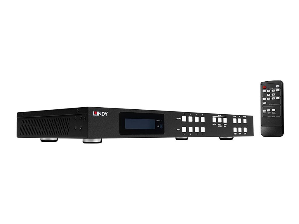 LINDY 4x4 HDMI 4K60 Seamless Multi-View Matrix Vorderansicht