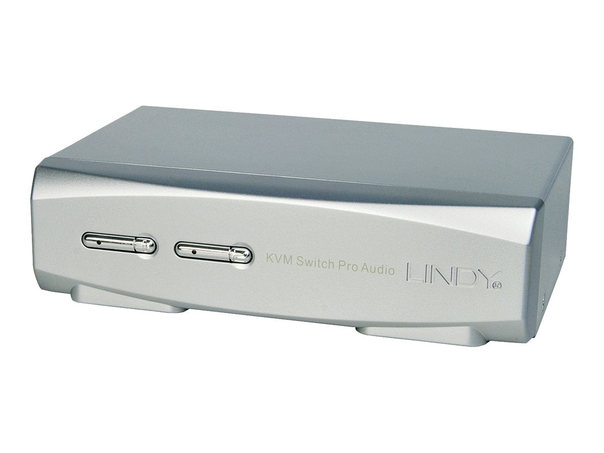 LINDY 2 Port DisplayPort 1.2 KVM Switch Pro Audio USB 2.0 - Verpackung