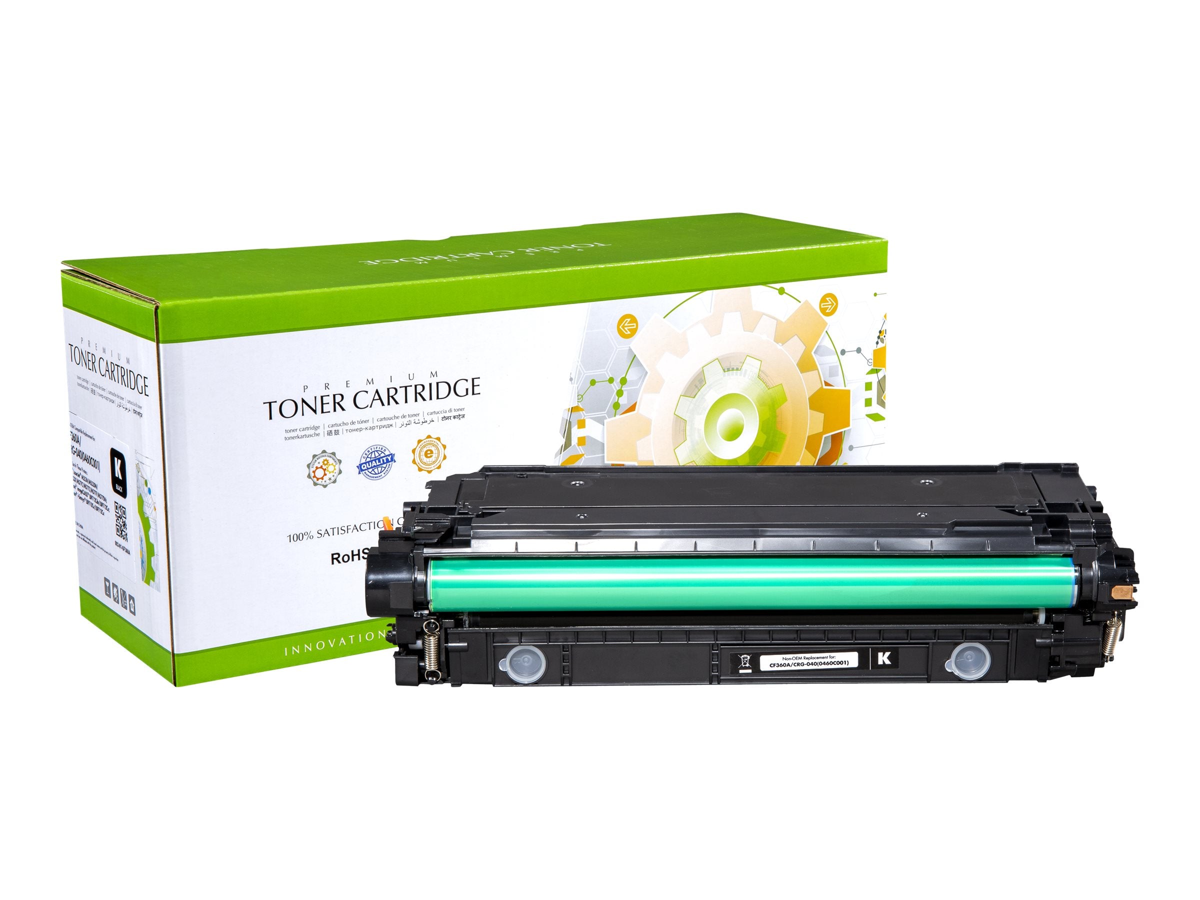 STATIC Tonerpatrone HP CF360A schwarz remanufactured - Vorderansicht