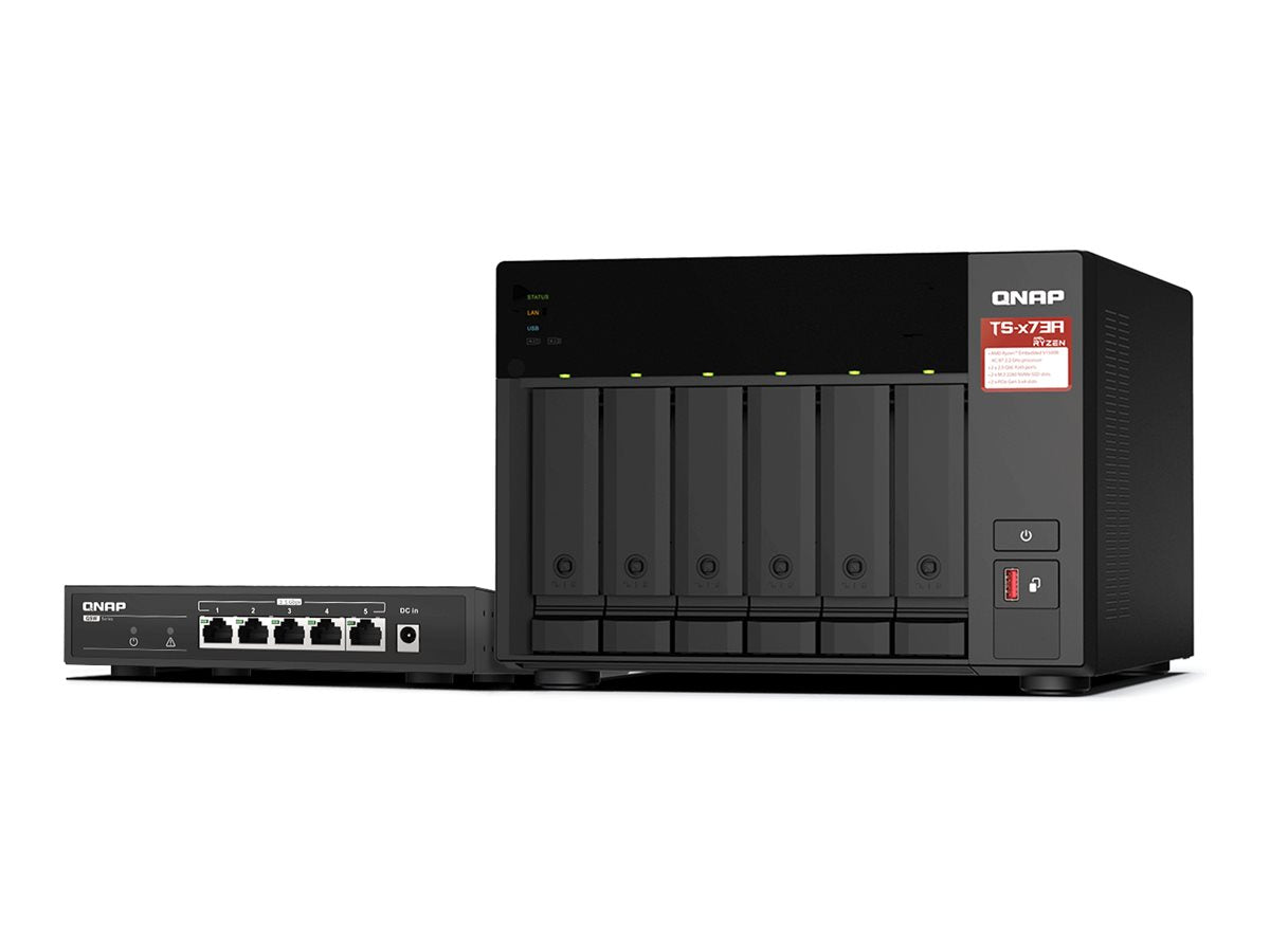 QNAP Bundle NAS TS-673A Vorderansicht