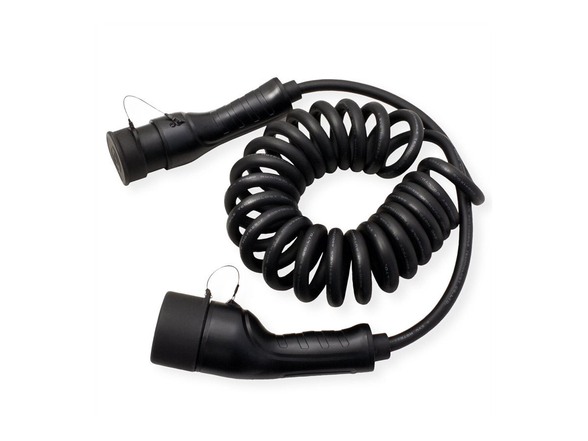 ROLINE E-Auto Ladekabel Typ2 1-phasig 250VAC 1P+N+E 32 A 7