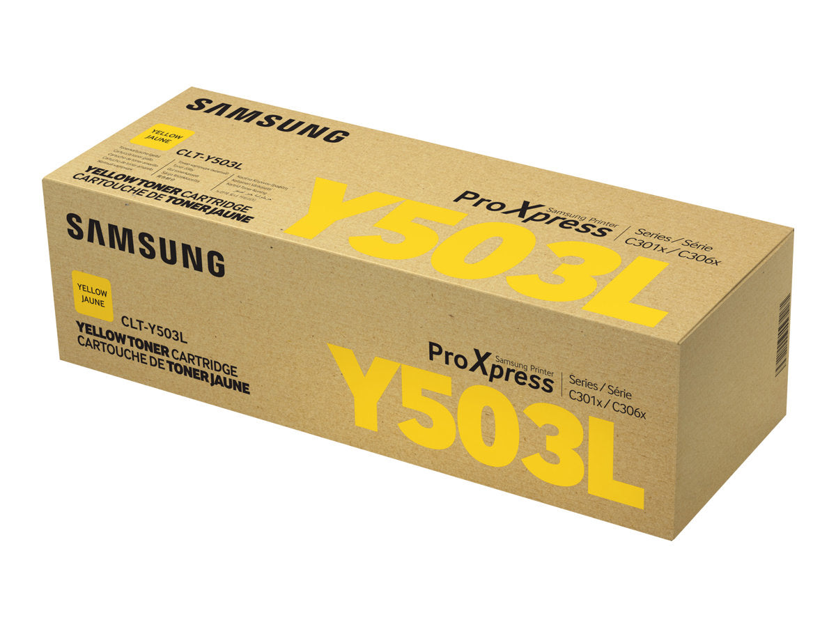 SAMSUNG CLT-Y503L H-Yield Gelb Tonerpatrone Detailansicht