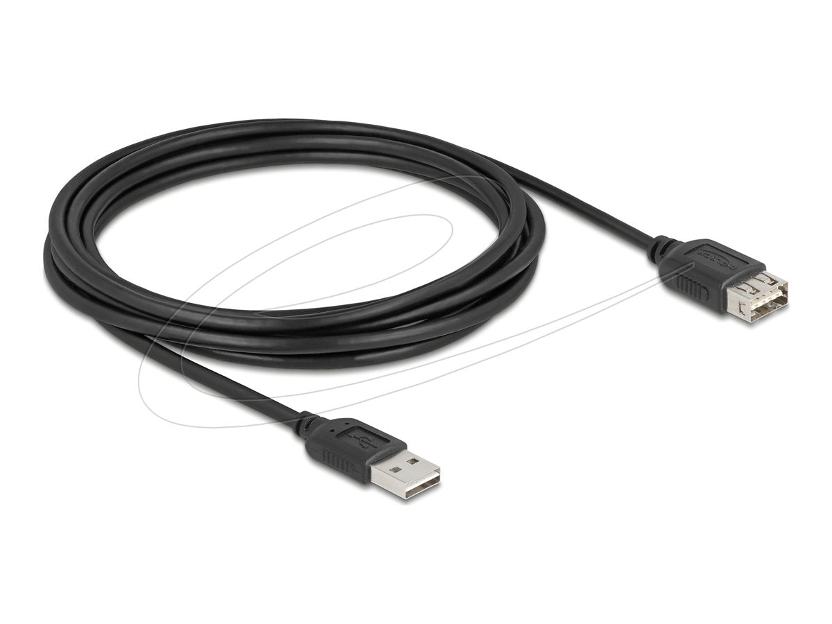 DELOCK USB 2.0 Verlängerungskabel EASY USB Typ-A Stecker zu EASY USB Typ-A Buchse 3m - Vorderansicht