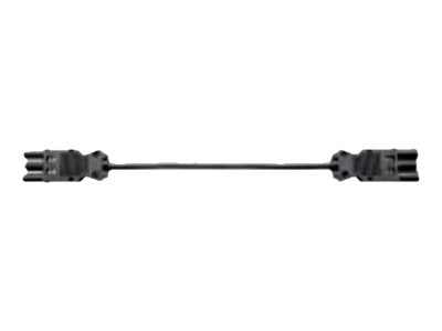 BACHMANN Geräteverlängerung GST18-3 Stecker/Kupplung schwarz 2m - Vorderansicht