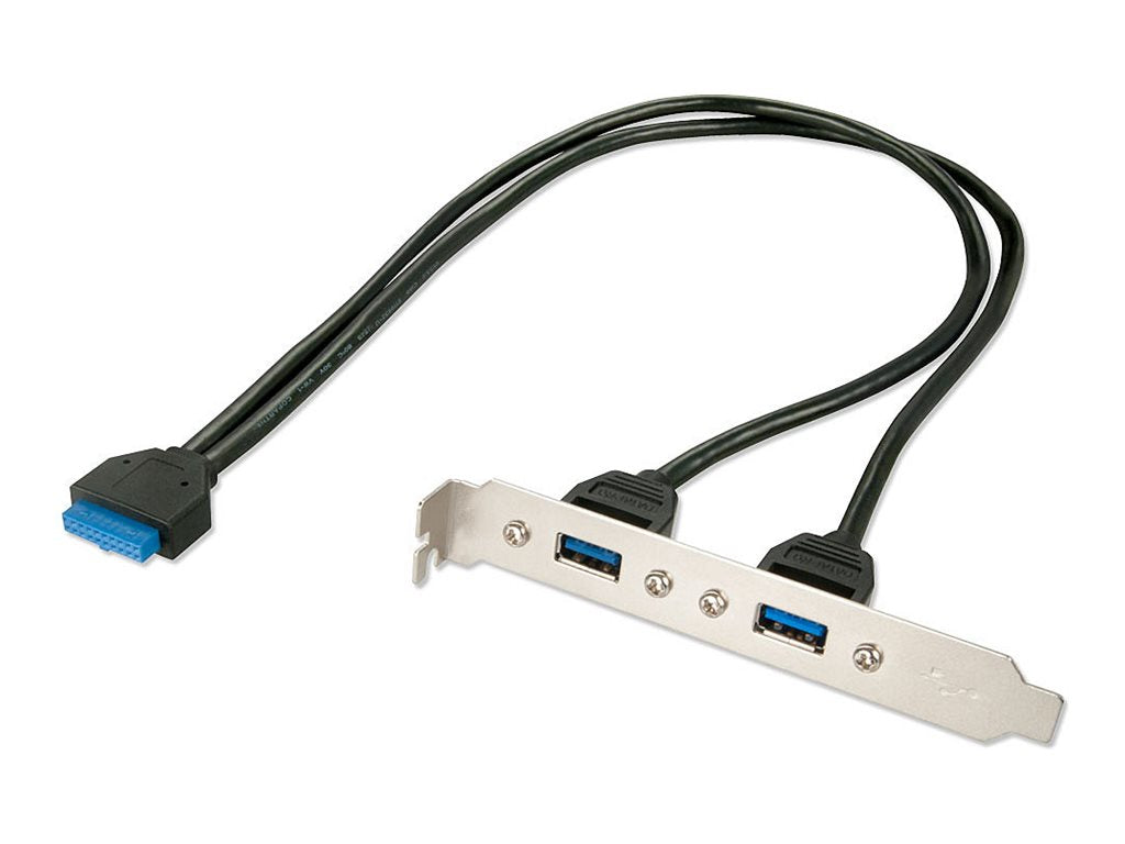 LINDY USB 3.0 Slotblech-Adapter Vorderansicht