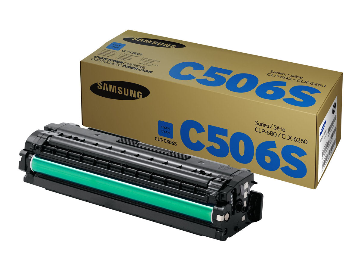 SAMSUNG original Toner cartridge LT-Cartridge506S/ELS Cyan Toner cartridge SU047A - Vorderansicht
