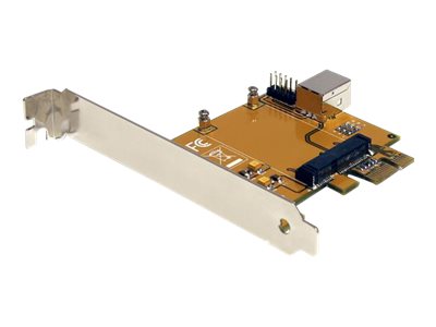 STARTECH.COM PCI Express auf Mini PCI Express Adapter Karte Seitenansicht