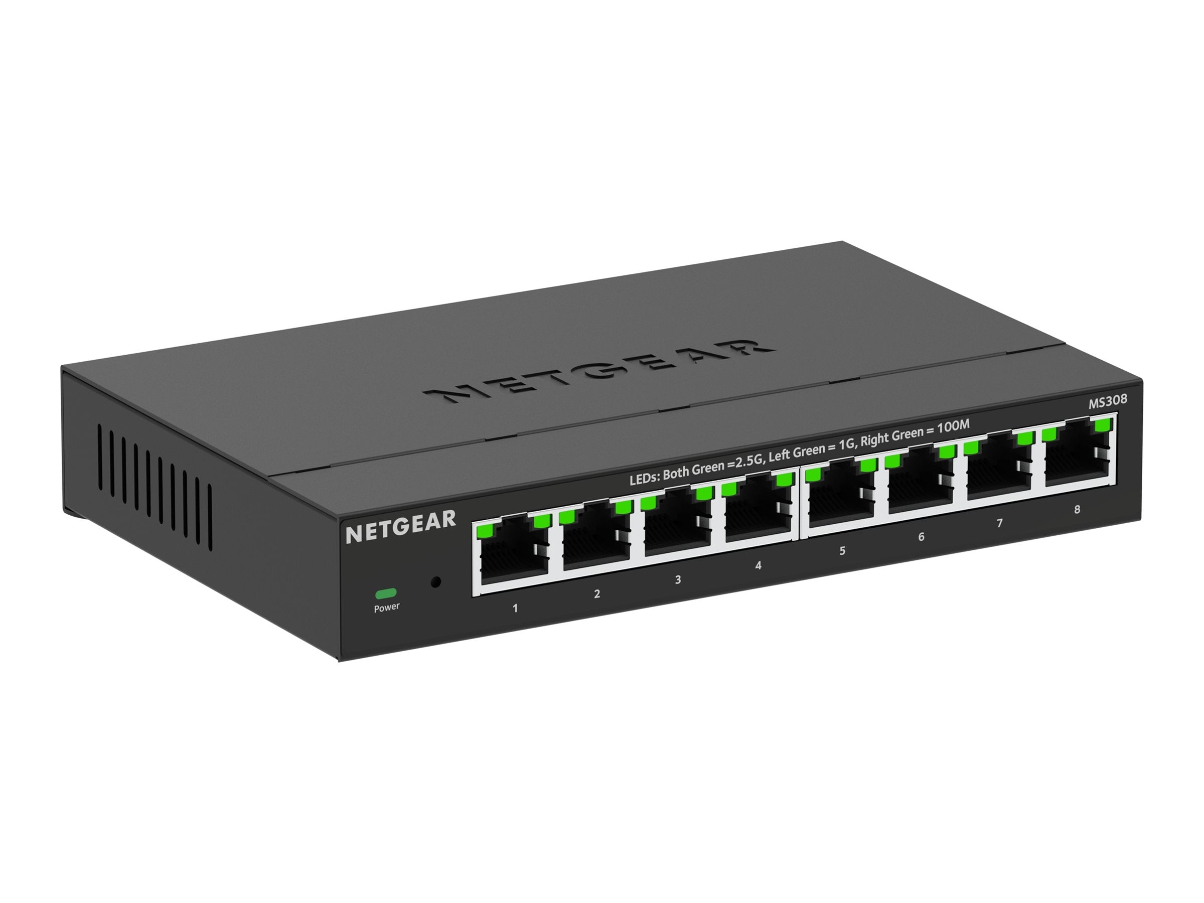 NETGEAR 8Port Multigig 2,5G UM Switch MS308 Vorderansicht