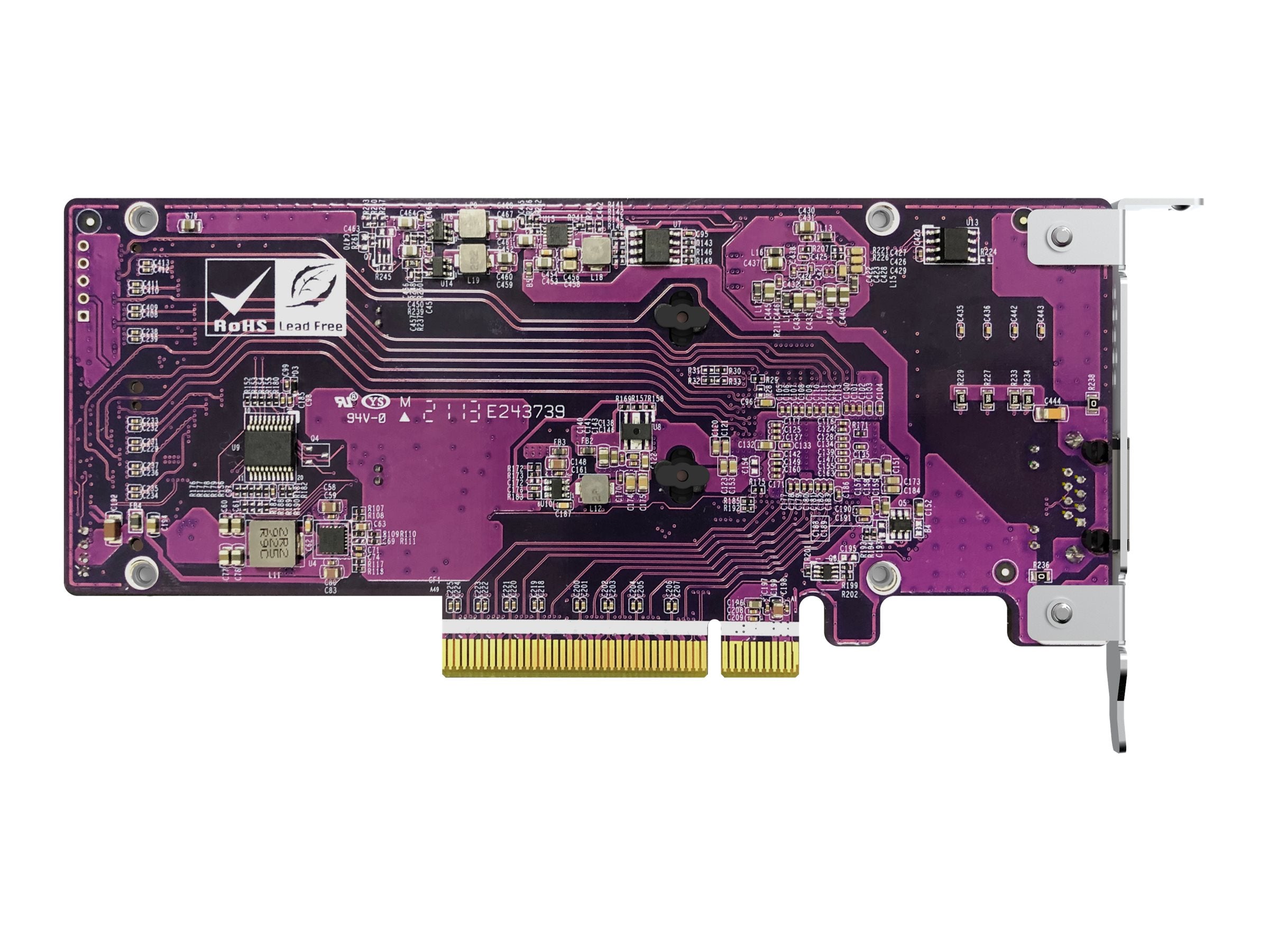 QNAP QM2-2P10G1TB Speicher-Controller Anschlussansicht