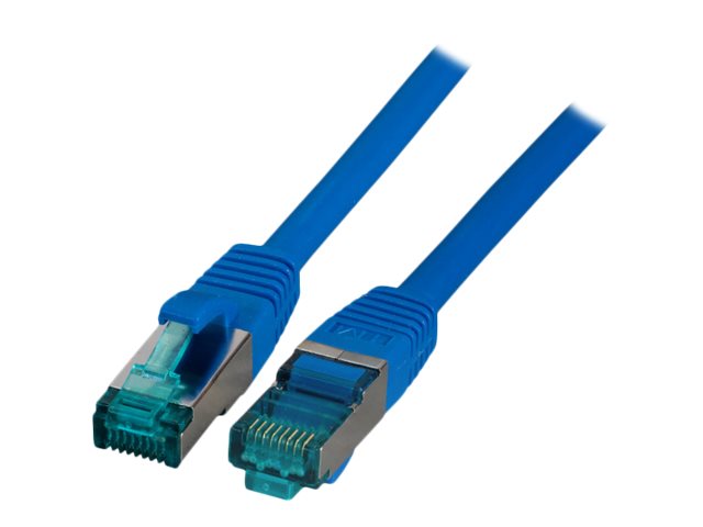 EFB RJ45 Patchkabel S/FTP Cat6A LSZH Blau 2m - Vorderansicht