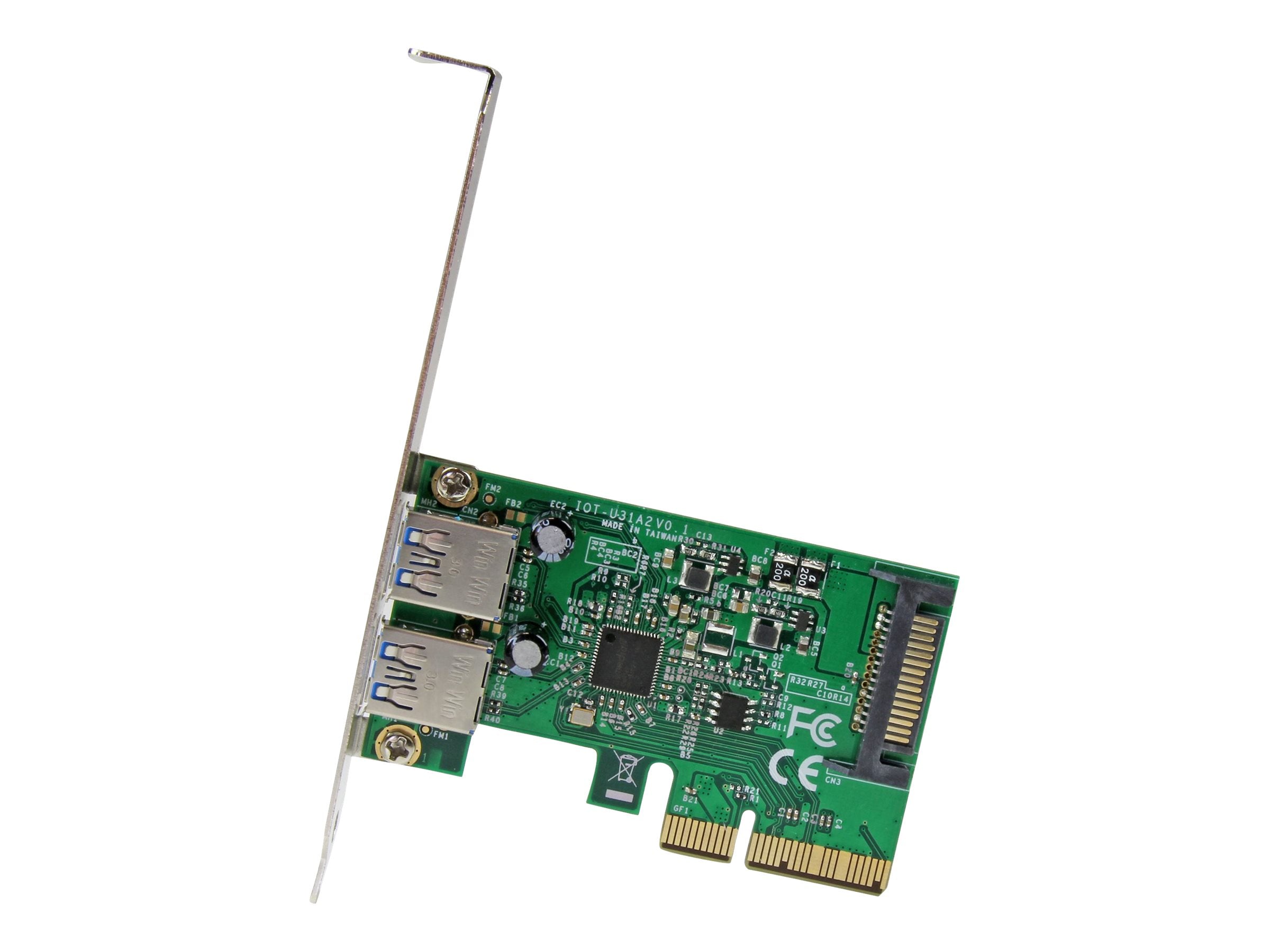STARTECH.COM 2-Port USB 3.2 Gen 2 PCIe Card Vorderansicht