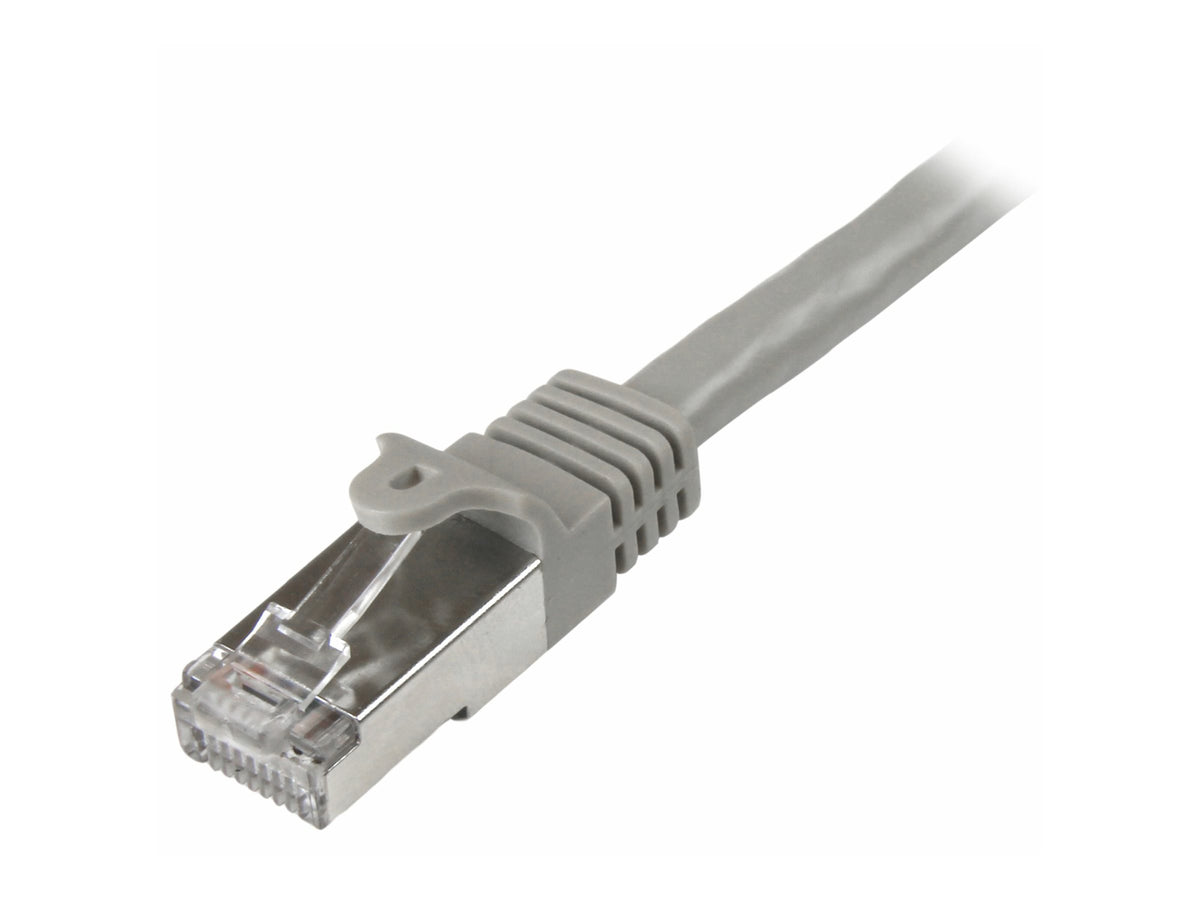 STARTECH.COM N6SPAT1MGR 1m Gray Gigabit Snagless RJ45 SFTP Cat6 Patch Cable Vorderansicht