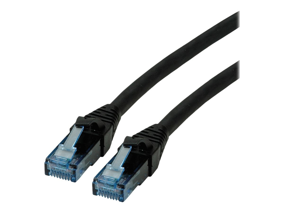ROLINE Patchkabel Kat.6A UTP Component Level LSOH schwarz 1m