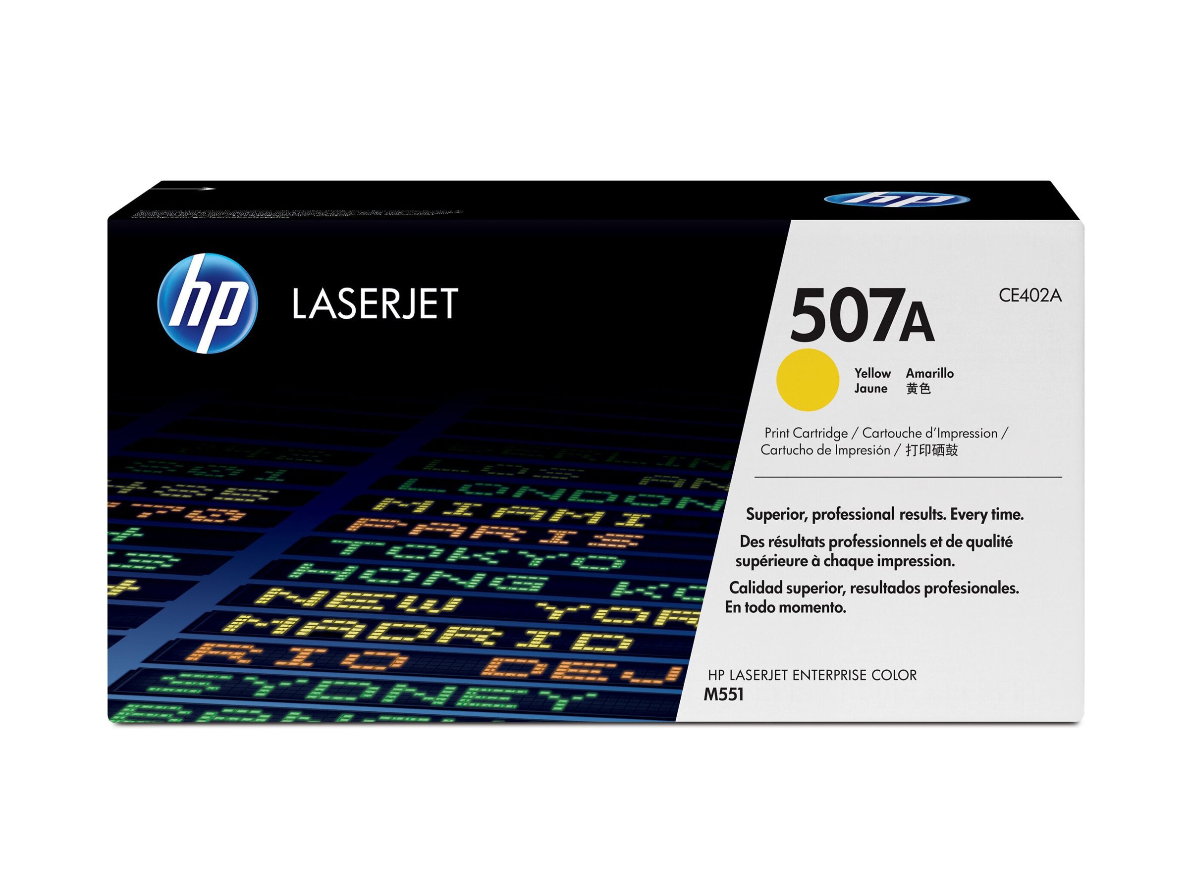 HP 507A Original Toner gelb Verpackung