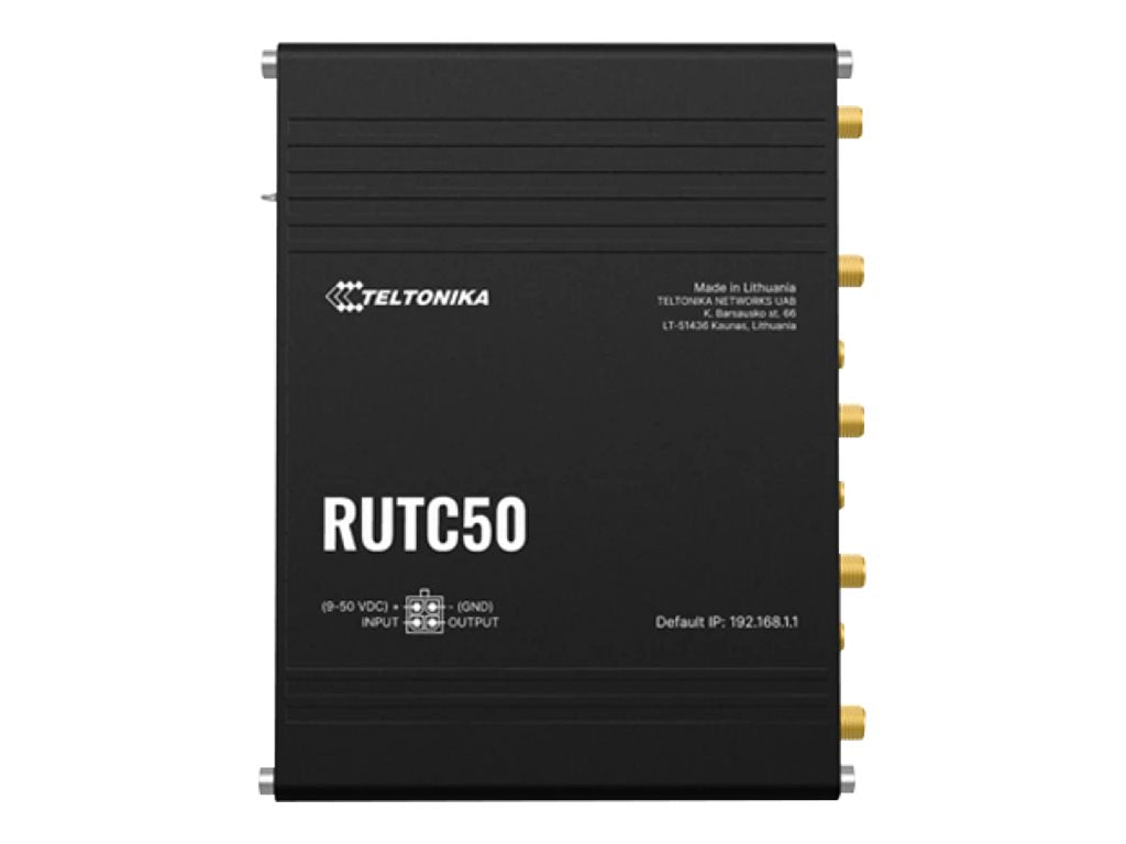 TELTONIKA NETWORKS RUTC50 5G/4G/LTE/3G WiFi 6 Router - Vorderansicht