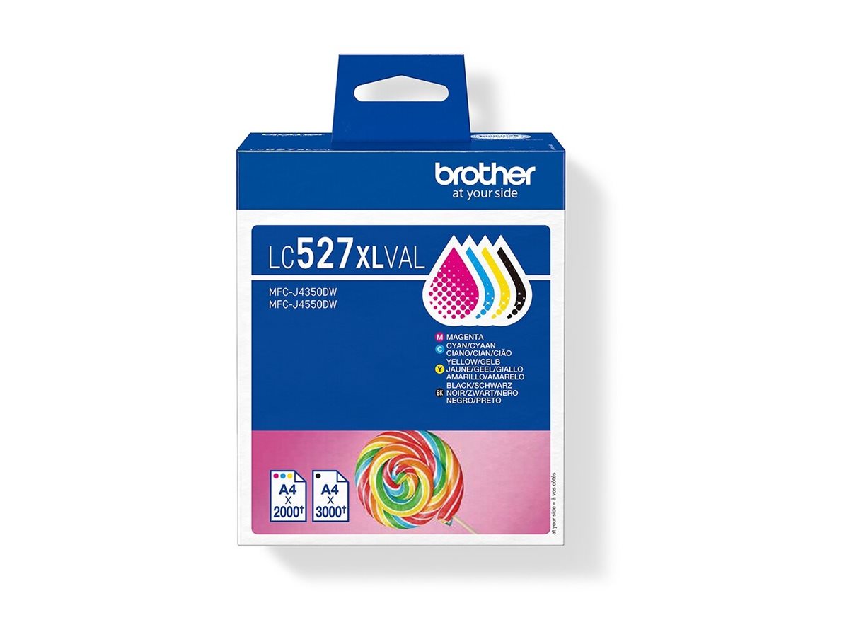 BROTHER LC527XLVAL Value Pack Tintenpatrone Vorderansicht