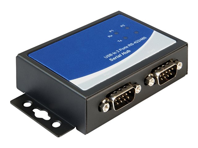 DELOCK Adapter USB 2.0 zu 2 x RS422/485 Seriell Industrie - Vorderansicht