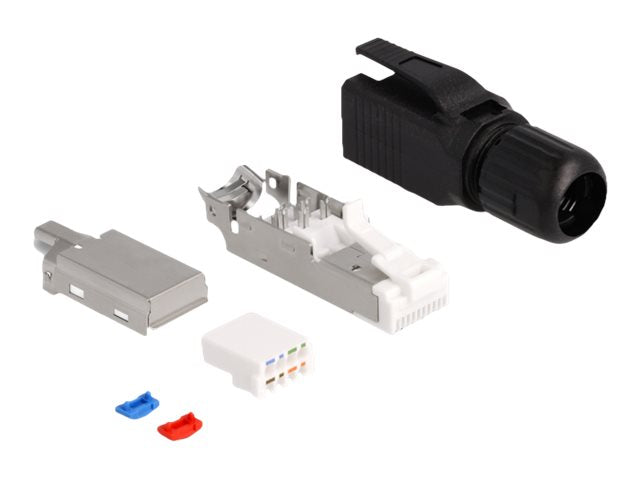 DELOCK RJ45 Stecker feldkonfektionierbar Cat.6A - Vorderansicht