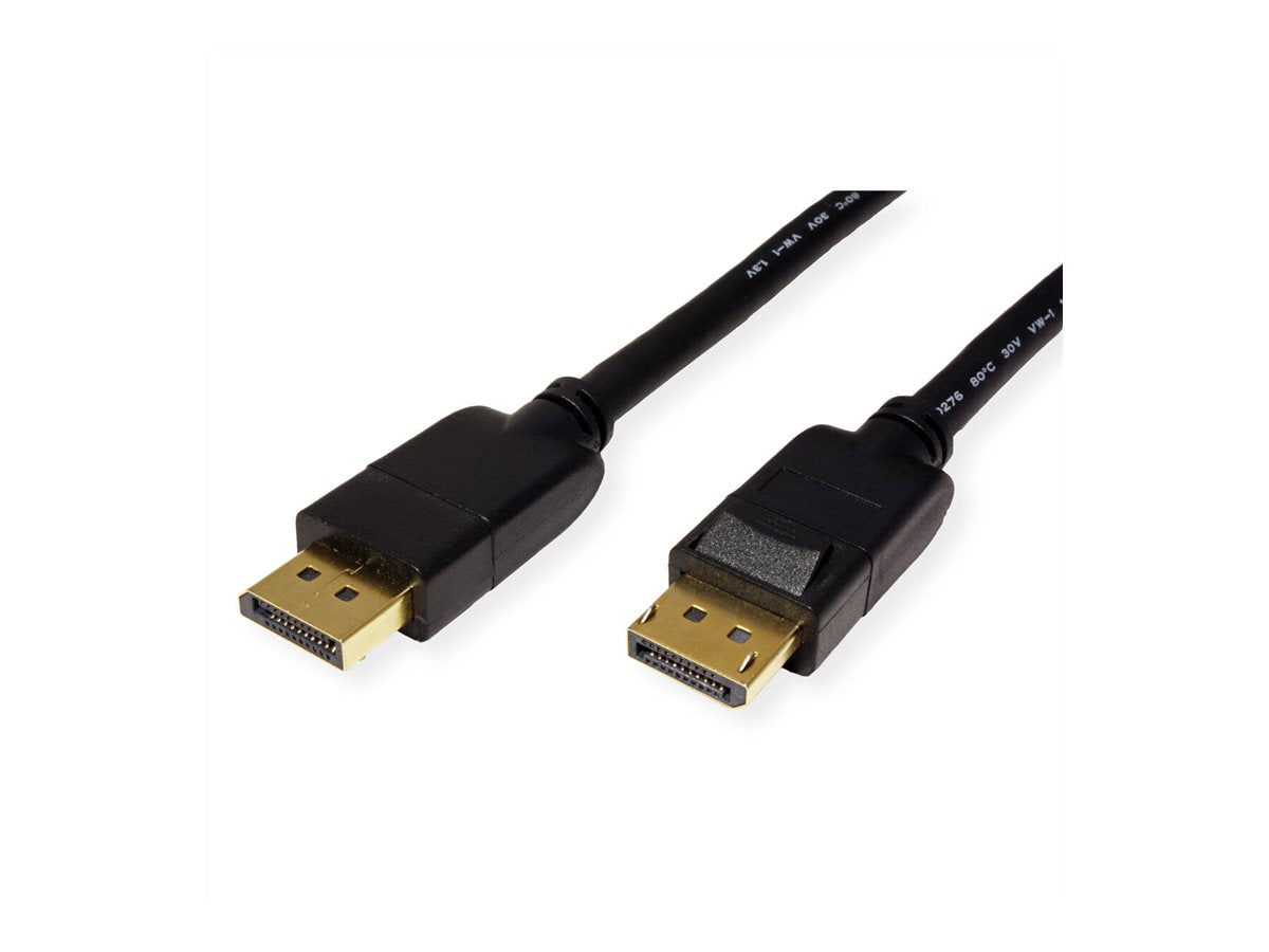 ROLINE DisplayPort Kabel v1.4 DP ST - ST schwarz 2m Detailansicht