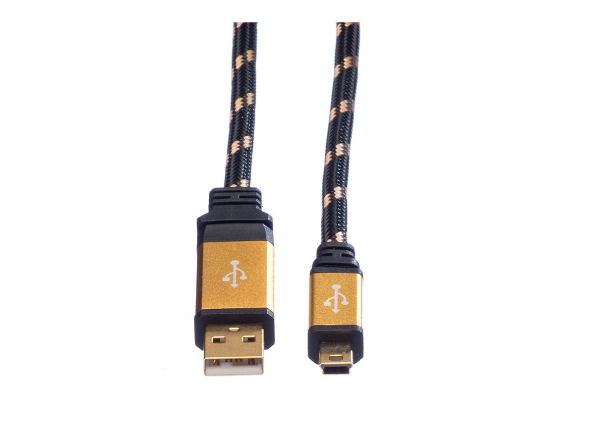 ROLINE GOLD USB2.0 Kb A-5pMini ST/ST 3m Verpackung