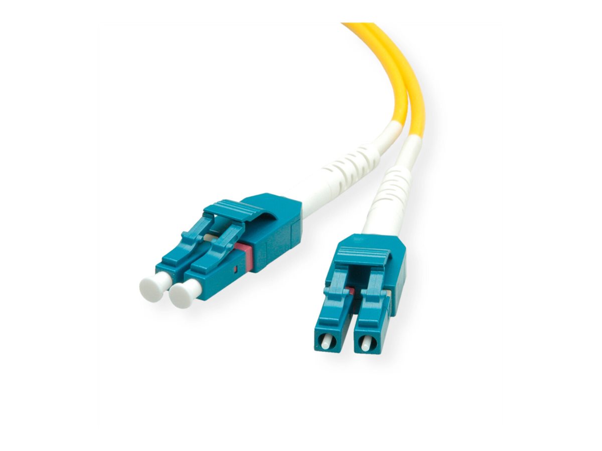ROLINE LWL-Kabel Duplex Single Mode 9/125um OS2 LC/LC gelb 20m - Verpackung