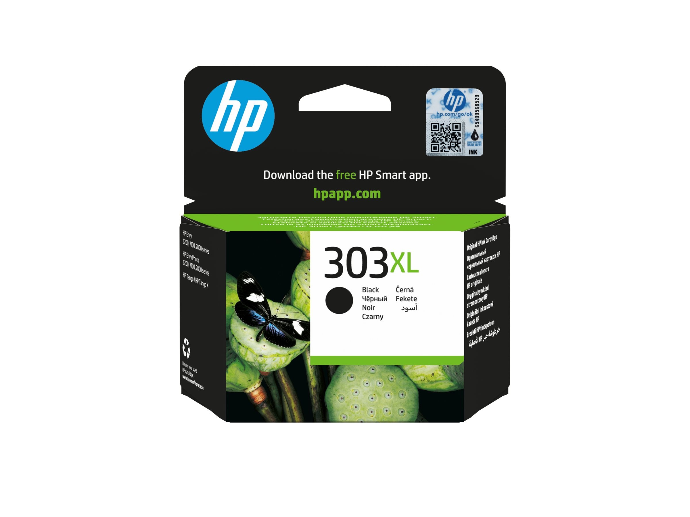 HP 303XL High Yield Black Ink Cartridge Vorderansicht