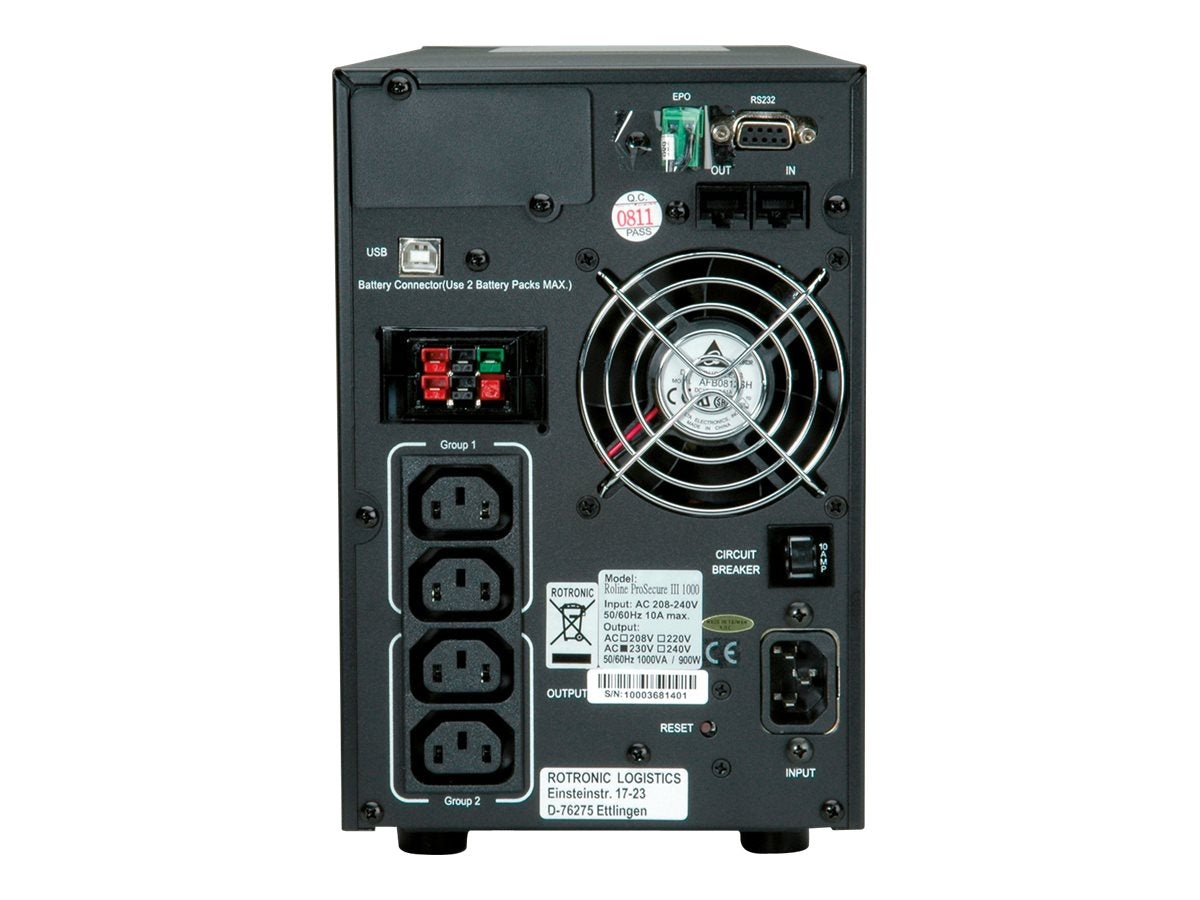 ROLINE ProSecure III 1000 - Online USV Vorderansicht