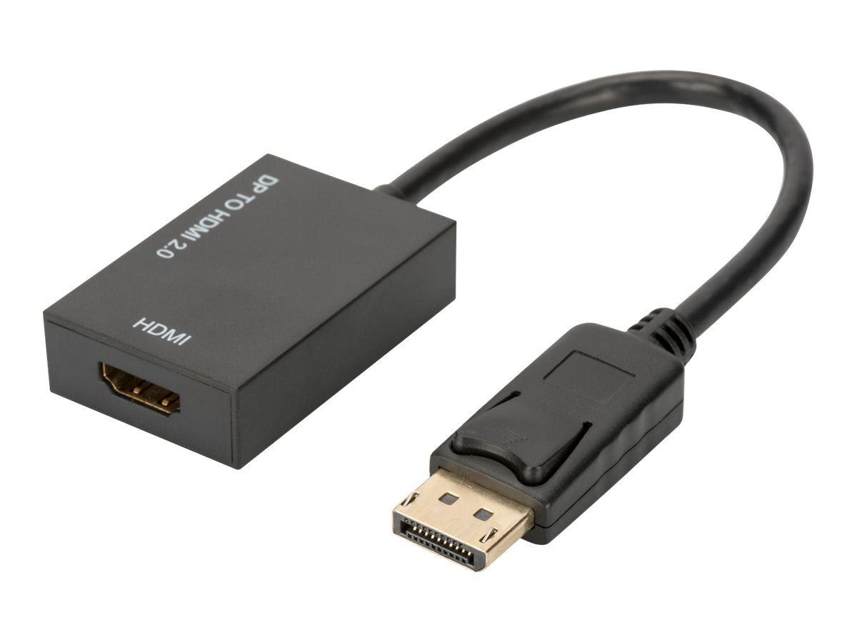 DIGITUS DisplayPort Adapterkabel DP - HDMI Typ A St/Bu 0,2m - Vorderansicht