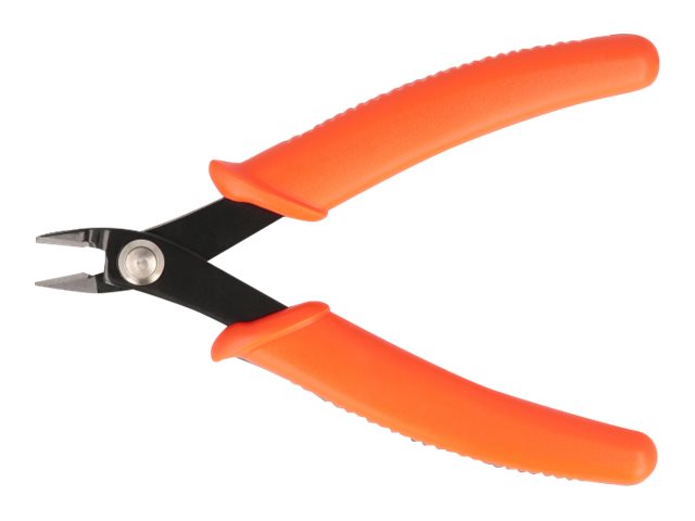 DELOCK Seitenschneider orange 12,7cm in Anwendung