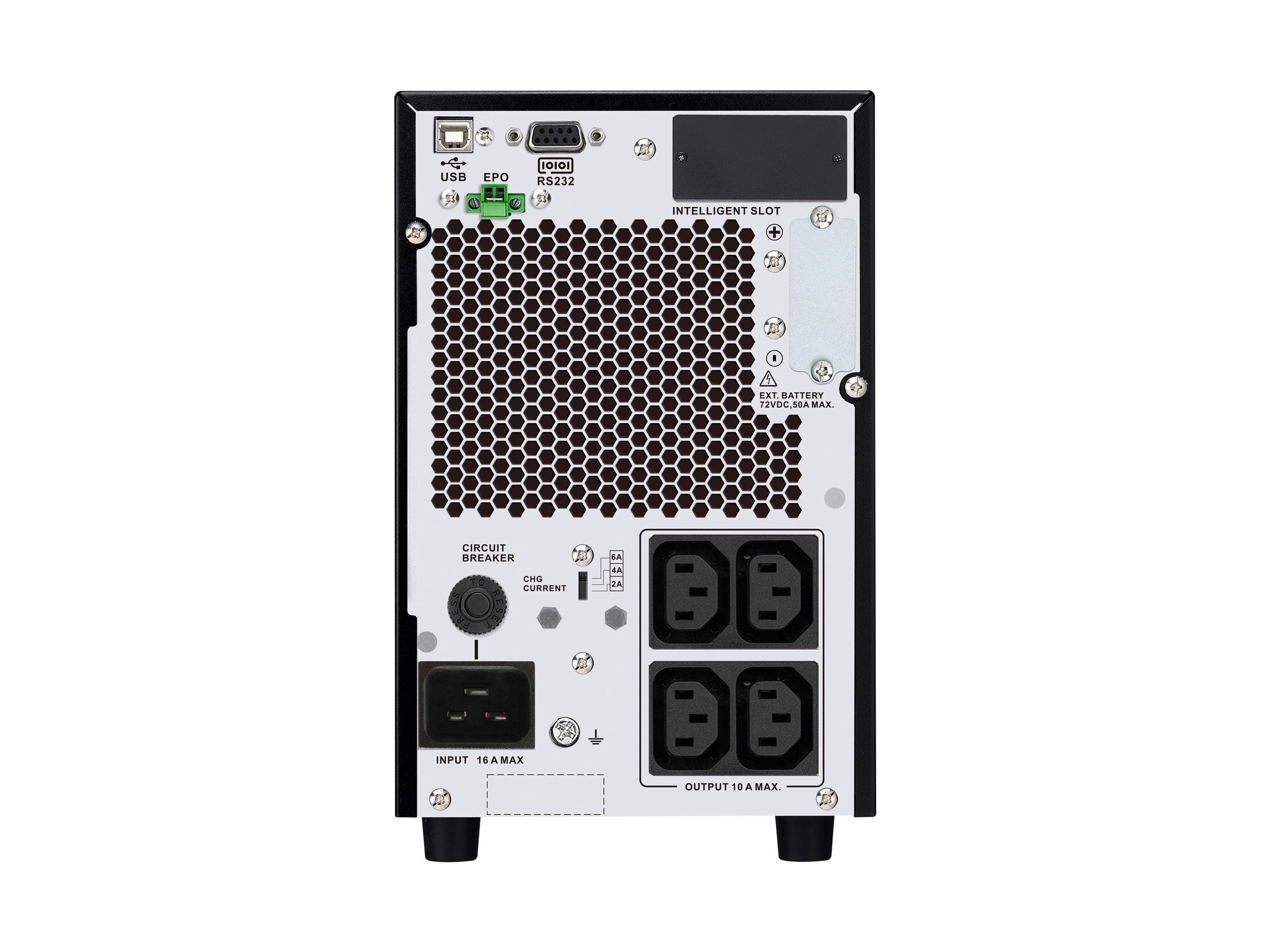 APC Easy UPS On-Line UPS tower extended runtime AC 220/230/240V 1800Watt 2000VA 1-phase lead acid USB serial oc 4 EU BK RAL 7010
